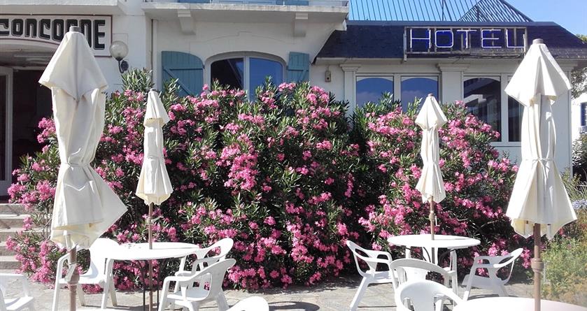 Terrasse de l'hôtel le Concorde - Hotel La Concorde La Baule